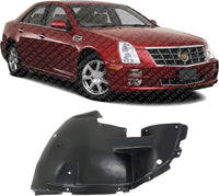 Front Fender Liner Cover Extension Right Passenger Side Direct Replacement Compatible With 2005-2011 Cadillac STS GM1005145 25911106