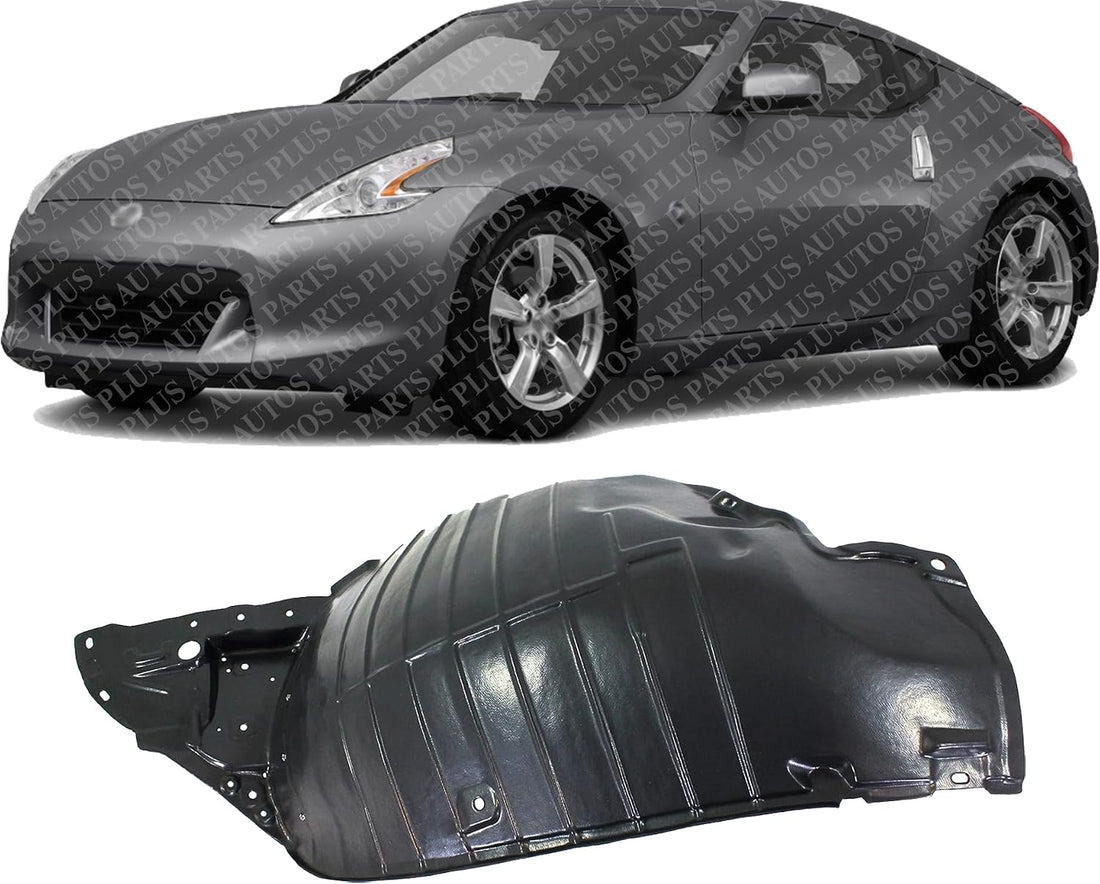 Front Section Fender Liner Left Driver Side Direct Replacement Compatible With 2009-2020 Nissan 370Z NI1248121 638451EA0A