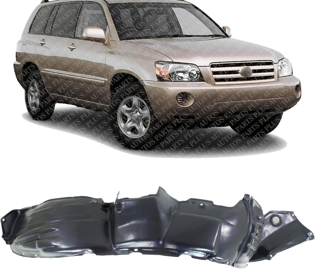 Front Fender Liner Right Passenger Side Direct Replacement Compatible With 2006-2007 Toyota Highlander TO1251115 5380548051