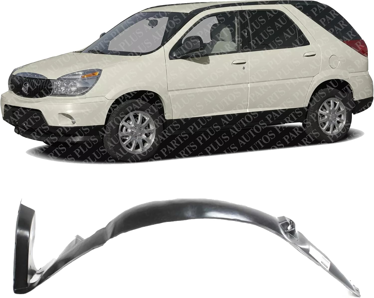 Front Fender Liner Left Driver Side Direct Replacement Compatible With 2002-2007 Buick Rendezvous GM1250106 10354741