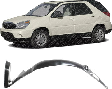 Front Fender Liner Left Driver Side Direct Replacement Compatible With 2002-2007 Buick Rendezvous GM1250106 10354741