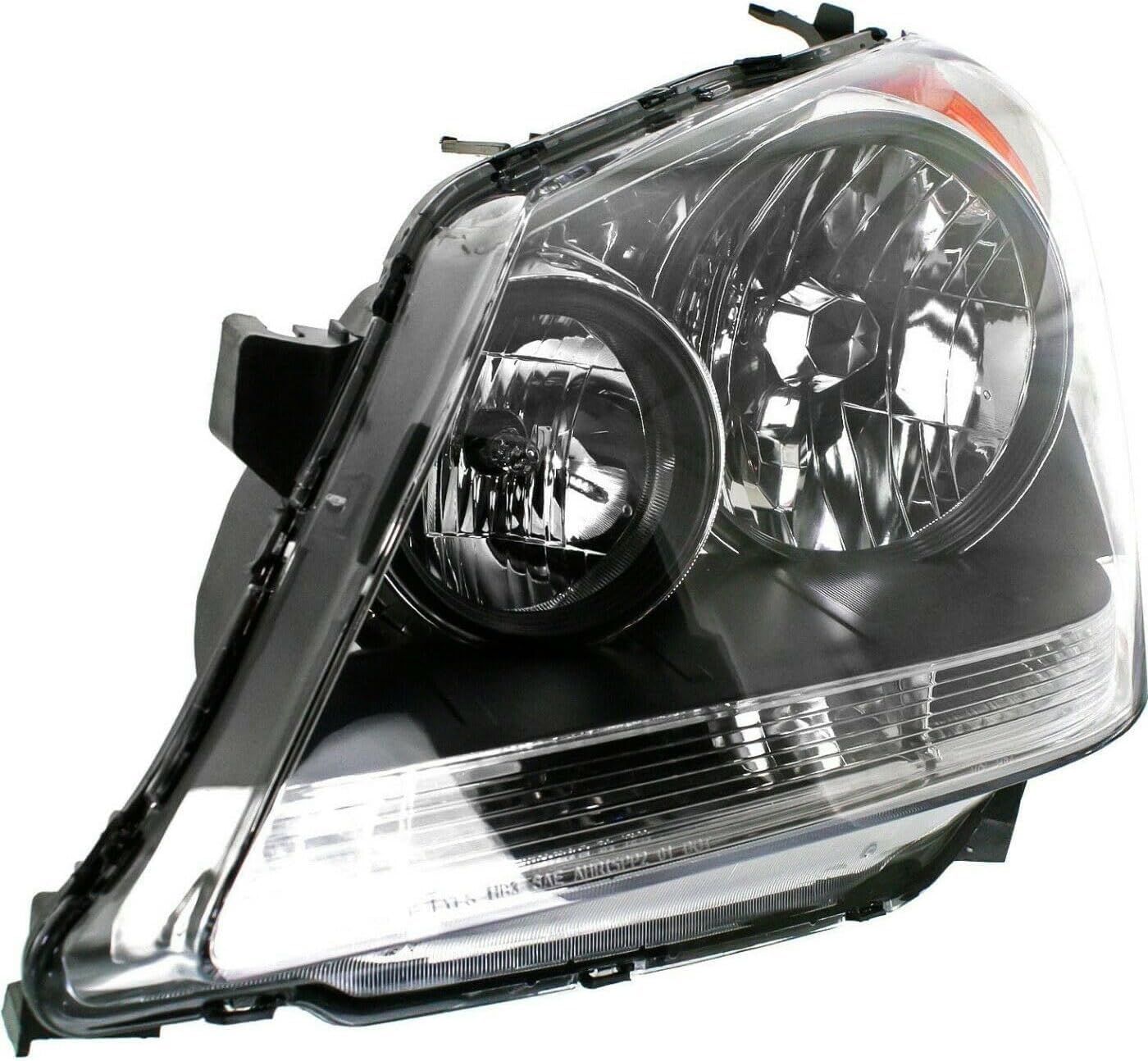 Front Headlight Assembly Halogen Left Driver Side Direct Replacement Compatible With 2008-2010 Honda Odyssey HO2502136 33150SHJA51