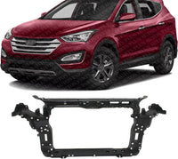 Front Radiator Support Plastic With Steel Direct Replacement Compatible With 2013-2018 Hyundai Santa Fe Sport HY1225172 641014Z100