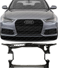 Front Radiator Support Assembly Plastic With Steel Direct Replacement Compatible With 2014-2016 Audi A7 / 2016-2018 A6 AU1225132 4G0805594C