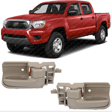 Set of 2 Front=Rear Interior Door Handel Left Driver & Right Passenger Side Direct Replacement Compatible with 2003-2008 Toyota Corolla/Matrix / 2005-2015 Tacoma 6920512200A2