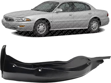 Front Fender Liner Left Driver Side Direct Replacement Compatible With 2000-2005 Buick LeSabre GM1248128 25717844