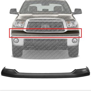Front Bumper Upper Cover Primed Direct Replacement Compatible With 2007-2013 Toyota Tundra TO1014100 521290C901