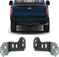 Set of 2 Rear Bumper Outer Bracket Left Driver & Right Passenger Side Direct Replacement Compatible with 2017-2022 Ford F-Series Super Duty FO1167204 FO1166204 HC3Z17787A HC3Z17788A