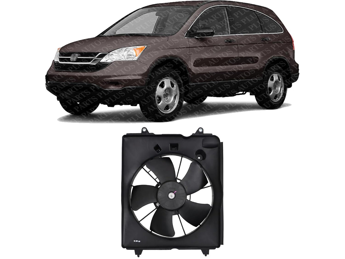 Front A/C Condenser Fan Assembly Plastic Right Passenger Side Direct Replacement Compatible with 2010-2011 Honda CR-V HO3120107 38616REZA01-PFM