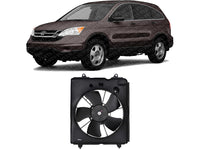 Front A/C Condenser Fan Assembly Plastic Right Passenger Side Direct Replacement Compatible with 2010-2011 Honda CR-V HO3120107 38616REZA01-PFM