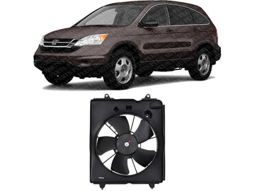 Front A/C Condenser Fan Assembly Plastic Right Passenger Side Direct Replacement Compatible with 2010-2011 Honda CR-V HO3120107 38616REZA01-PFM