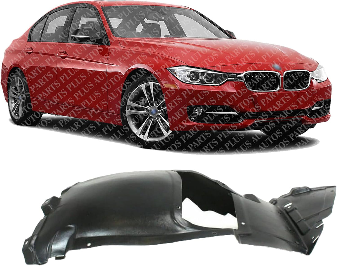 Front Section Fender Liner Right Passenger Side Direct Replacement Compatible With 2007-2013 BMW 3-Series BM1251119 BM1251118 51717162832