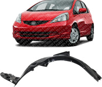 Front Fender Liner Left Driver Side Direct Replacement Compatible With 2013-2014 Honda Fit HO1248178 74150TX9A00