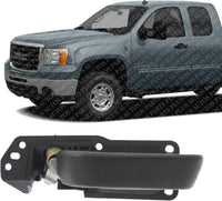 Front Interior Door Handle Textured Left Driver Side Direct Replacement Compatible with 2007-2013 GMC Sierra/Chevrolet Silverado 1500/2007-2014 2500HD 3500 20833606