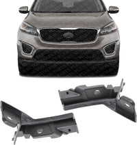 Set Of 2 Front Bumper Bracket Plastic Right Passenger & Left Driver Side Direct Replacement Compatible With 2016-2020 Kia Sorento KI1043123 KI1042123 86578C6000 86577C6000
