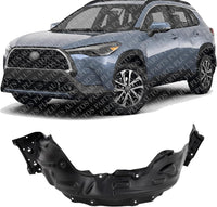 Front Fender Liner Left Driver Side Direct Replacement Compatible With 2022-2023 Toyota Corolla Cross TO1248251 538760A120