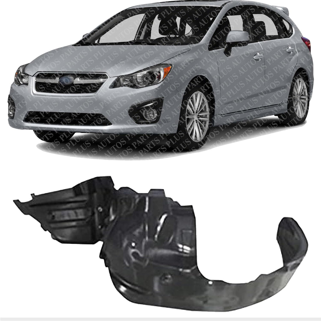 Front Fender Liner Left Driver Side Direct Replacement Compatible With 2012-2014 Subaru Impreza / 2013-2017 Crosstrek SU1248124 59110FJ010