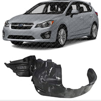 Front Fender Liner Left Driver Side Direct Replacement Compatible With 2012-2014 Subaru Impreza / 2013-2017 Crosstrek SU1248124 59110FJ010