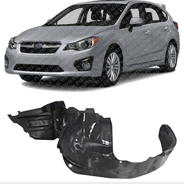 Front Fender Liner Left Driver Side Direct Replacement Compatible With 2012-2014 Subaru Impreza / 2013-2017 Crosstrek SU1248124 59110FJ010