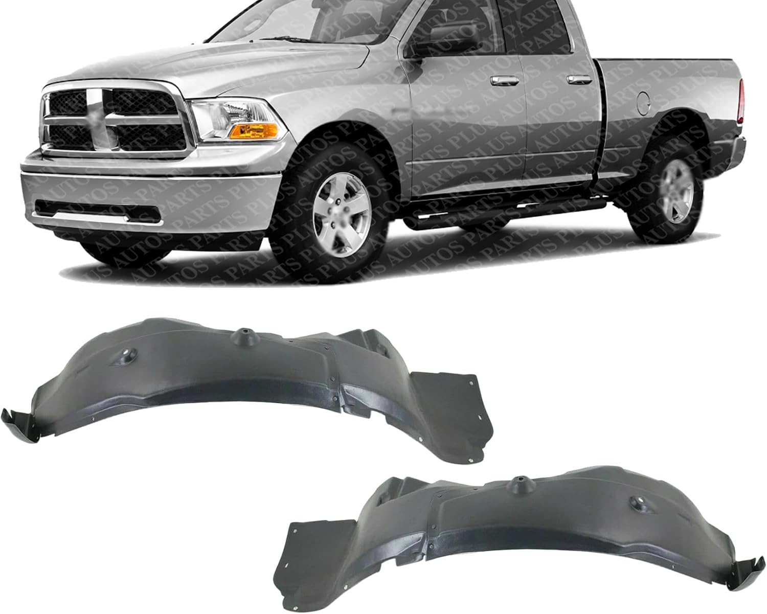 Set Of 2 Front Fender Liner Right Passenger & Left Driver Side Direct Replacement Compatible With 2011-2014 Dodge Avenger CH1249159 CH1248159 5008914AF 5008915AG