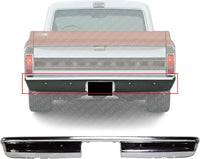 Rear Bumper Fleetside Chrome Steel Direct Replacement Compatible With 1967-1972 Chevrolet/GMC C-K Series GM1102390 3885614