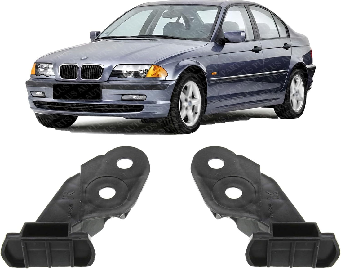 Set of 2 Front Bumper Support Guide Bracket Plastic Right Passenger & Left Driver Side Direct Replacement Compatible with 1999-2006 BMW 3-Series BM1067104 BM1066104 51118195296