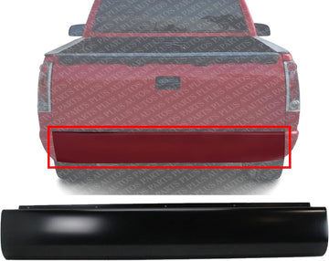 Rear Roll Pan Primed Steel Without License Plate Part Direct Replacement Compatible with 1988-1998 Chevrolet/GMC C/K Series REPC825501