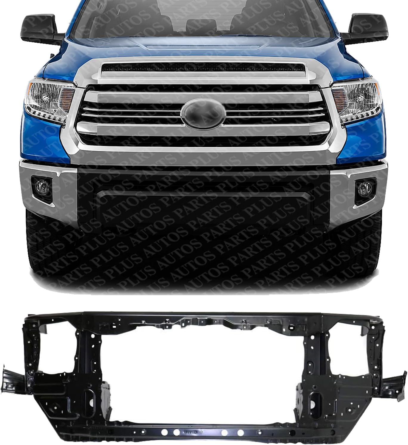 Front Radiator Support Assembly Steel Direct Replacement Compatible With 2014-2021 Toyota Tundra TO1225325 532010C090
