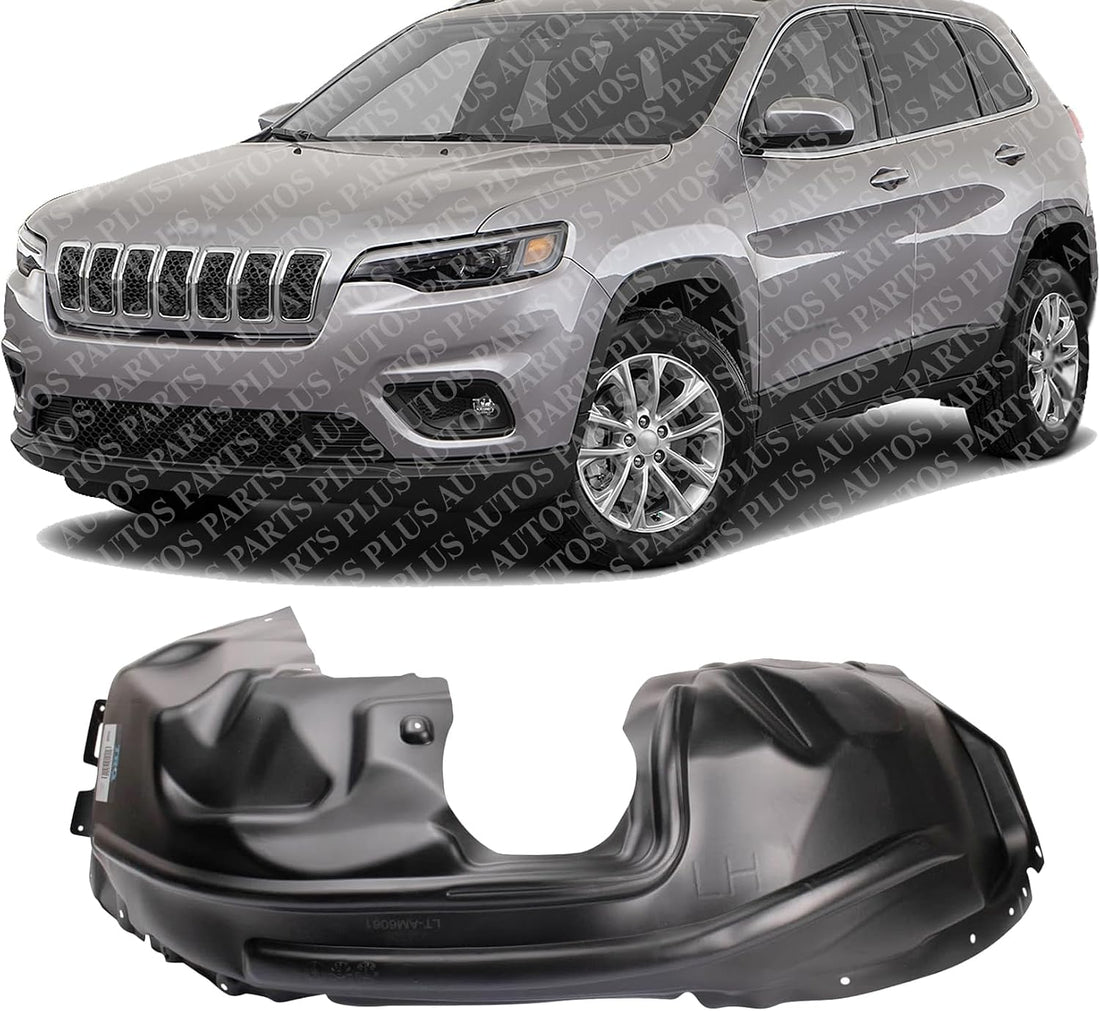 Front Fender Liner Left Driver Side Direct Replacement Compatible With 2019-2023 Jeep Cherokee CH1248201 68287923AC 68287927AB