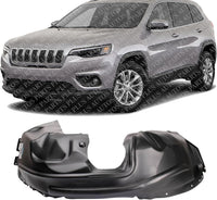 Front Fender Liner Left Driver Side Direct Replacement Compatible With 2019-2023 Jeep Cherokee CH1248201 68287923AC 68287927AB