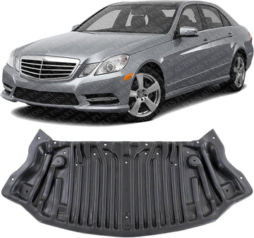 Front Engine Splash Shield Under Cover Plastic Direct Replacement Compatible with 2010-2016 Mercedes Benz E350 / E550 / 2012 CLS550 MB1228164 2125202323