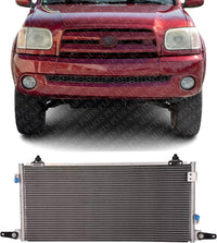 Front A/C Condenser Aluminum Core Direct Replacement Compatible With 2000-2006 Toyota Tundra TO3030190 884600C050