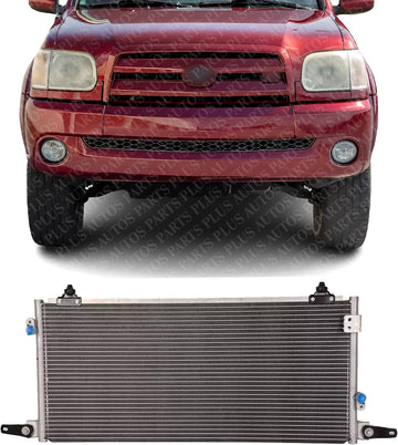 Front A/C Condenser Aluminum Core Direct Replacement Compatible With 2000-2006 Toyota Tundra TO3030190 884600C050