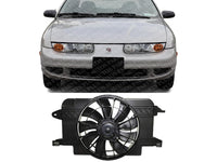 Front Radiator Fan Shroud Assembly Plastic Direct Replacement Compatible with 1991-2002 Saturn S-Series GM3115121 24005834-PFM