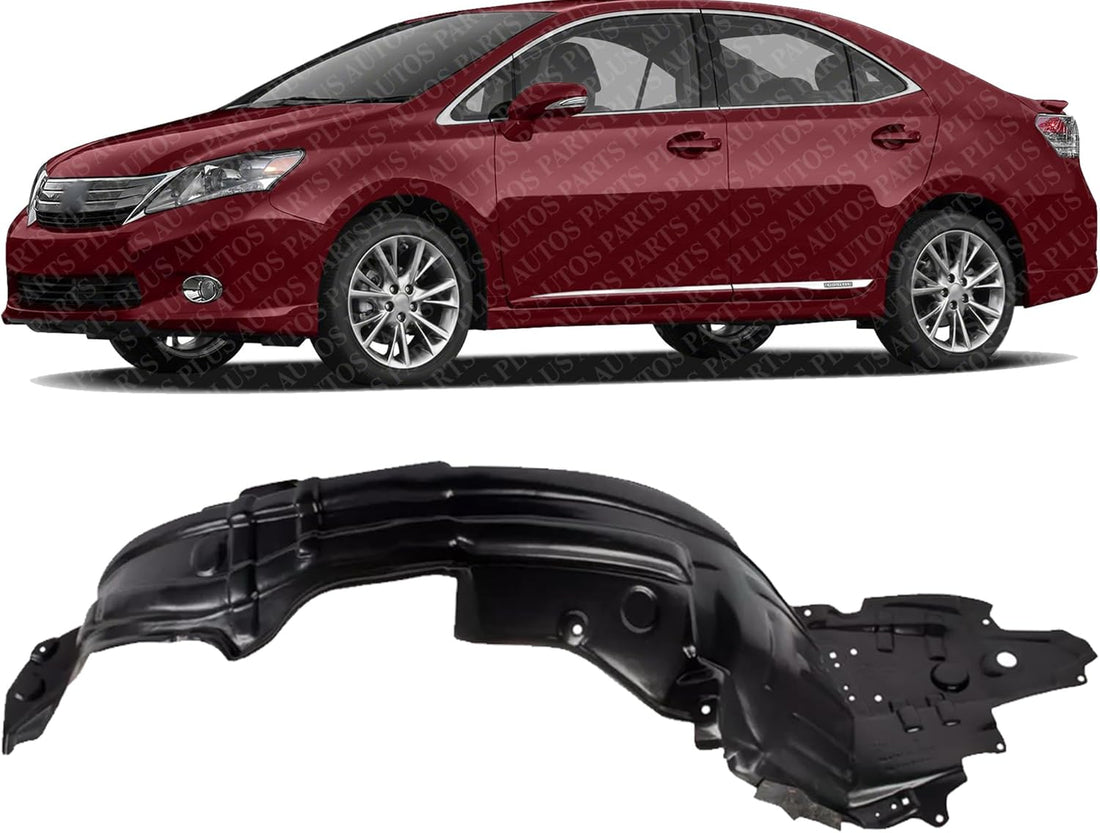 Front Fender Liner Left Driver Side Direct Replacement Compatible With 2010-2012 Lexus HS250h LX1248111 5380675020