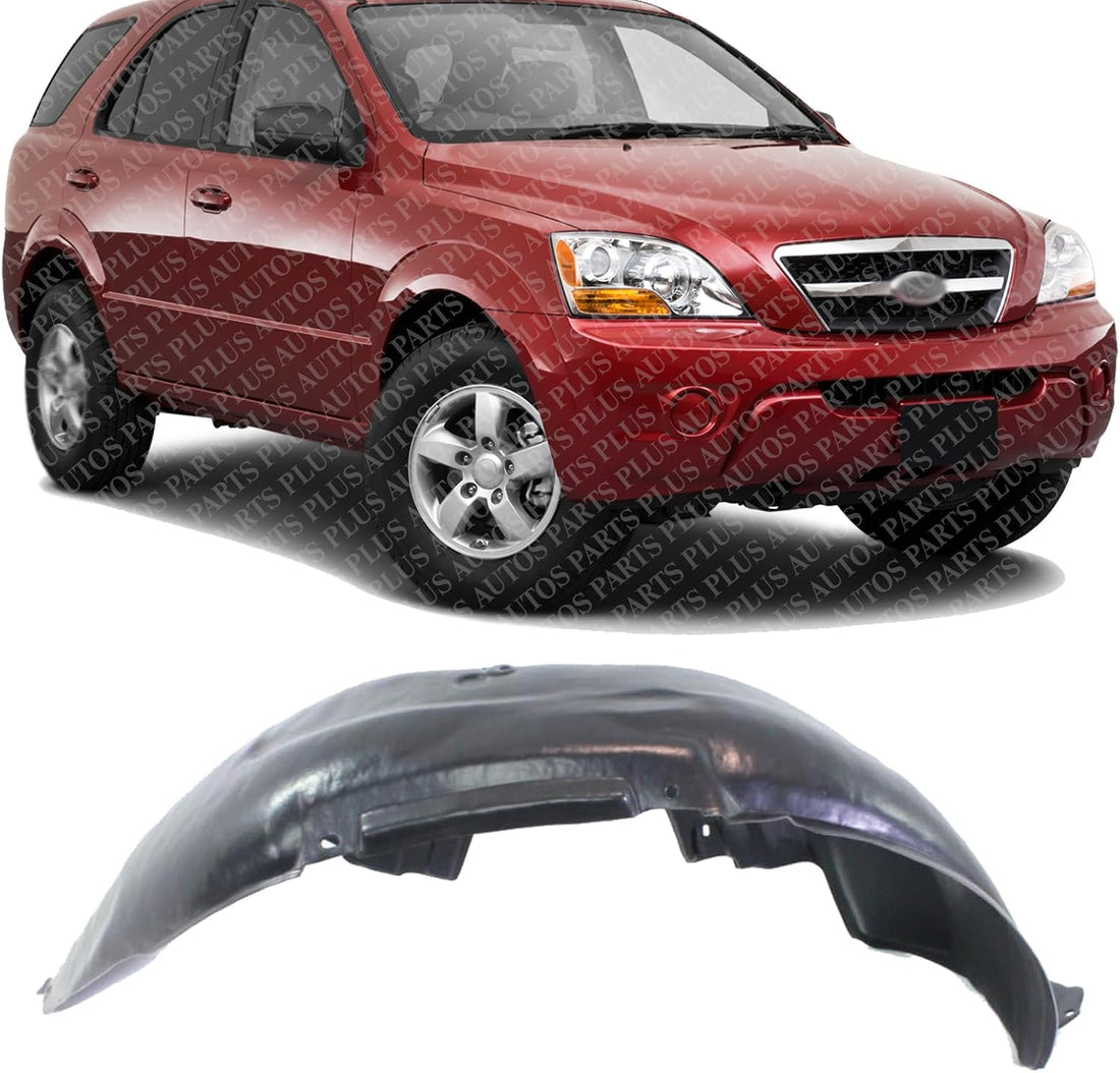 Front Fender Liner Right Passenger Side Direct Replacement Compatible With 2007-2009 Kia Sorento KI1249111 868123E510
