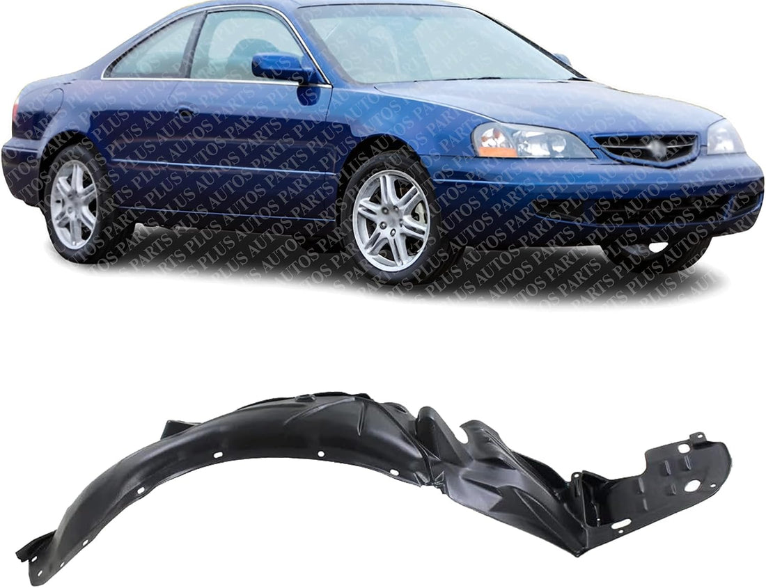 Front Fender Liner Right Passenger Side Direct Replacement Compatible With 2001-2003 Acura CL AC1249108 74101S3MA00