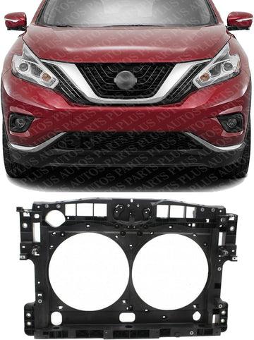 Front Radiator Support Plastic Direct Replacement Compatible With 2015-2019 Nissan Murano NI1225249 625005AA1A