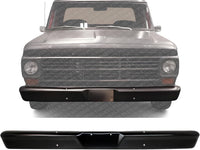Front Bumper Face Bar Primed Steel Without Impact Strip Holes Direct Replacement Compatible With 1964-1977 Ford F-Series FO1002101 C4TZ17757C