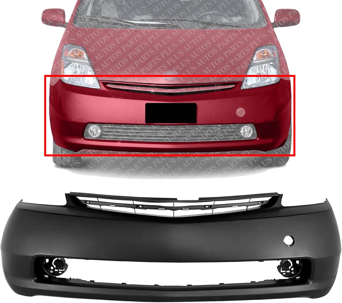 AUTOS PARTS PLUS Front Bumper Cover Primed Direct Replacement Compatible With 2004-2009 Toyota Prius TO1000274 5211947903