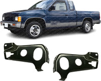 Set of 2 Front Bumper Mounting Bracket Steel Left Driver & Right Passenger Side Direct Replacement Compatible with 1986-1992 Nissan Pickup NI1067103 NI1066103 6221231G00 6221331G00