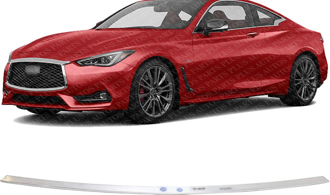 Front Bumper Lower Reinforcement Aluminum Direct Replacement Compatible With 2014-2023 Infiniti Q50 / 2017-2022 Q60 IN1007100 626584GA0A
