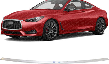 Front Bumper Lower Reinforcement Aluminum Direct Replacement Compatible With 2014-2023 Infiniti Q50 / 2017-2022 Q60 IN1007100 626584GA0A