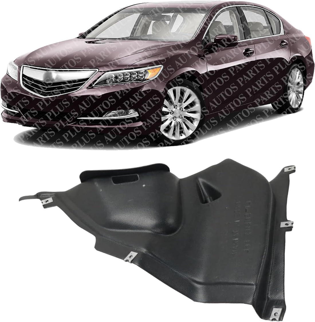 Front Section Fender Liner Left Driver Side Direct Replacement Compatible With 2014-2019 BMW 3-Series BM1250130 51758057325