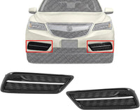 Set Of 2 Front Fog Light Cover Primed With Chrome Right Passenger & Left Driver Side Direct Replacement Compatible With 2014-2016 Acura MDX AC1039105 AC1038105 71102TZ5A00 71107TZ5A01