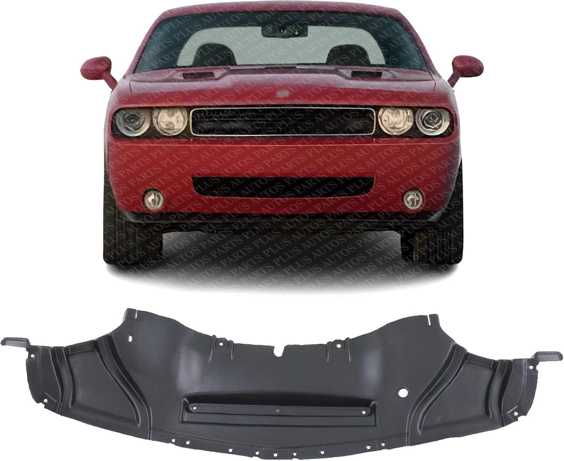 Front Engine Splash Shield Without Air Ducts Direct Replacement Compatible with 2009-2012 Dodge Challenger CH1228159 5028807AF