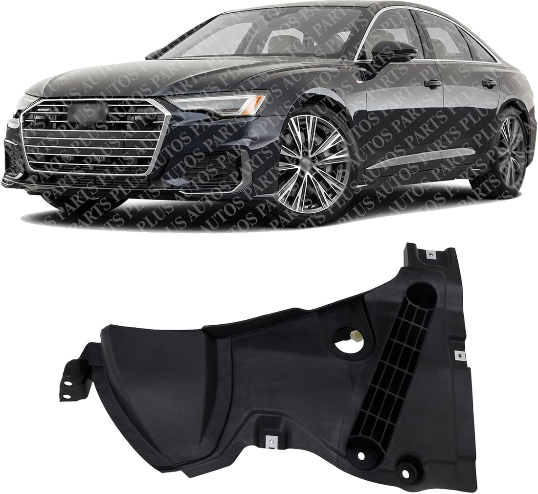 Front Section Fender Liner Left Driver Side Direct Replacement Compatible With 2019-2023 Audi A6 Quattro AU1250111 4K0853887E