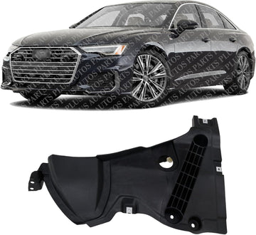 Front Section Fender Liner Left Driver Side Direct Replacement Compatible With 2019-2023 Audi A6 Quattro AU1250111 4K0853887E