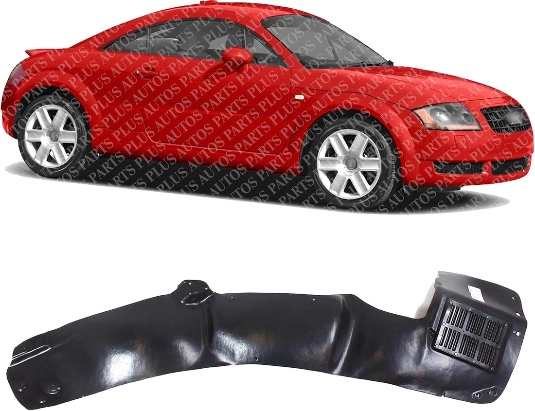 Front Fender Liner Right Passenger Side Direct Replacement Compatible With 2000-2006 Audi TT AU1249111 8N0821172B