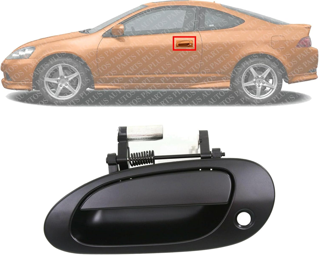 Set of 2 Front Exterior Door Handle Primed with Keyhole Plastic Left Driver Side Direct Replacement Compatible with 1999-2003 Acura TL / 2002-2006 RSX AC1310100 72180S6M003ZB
